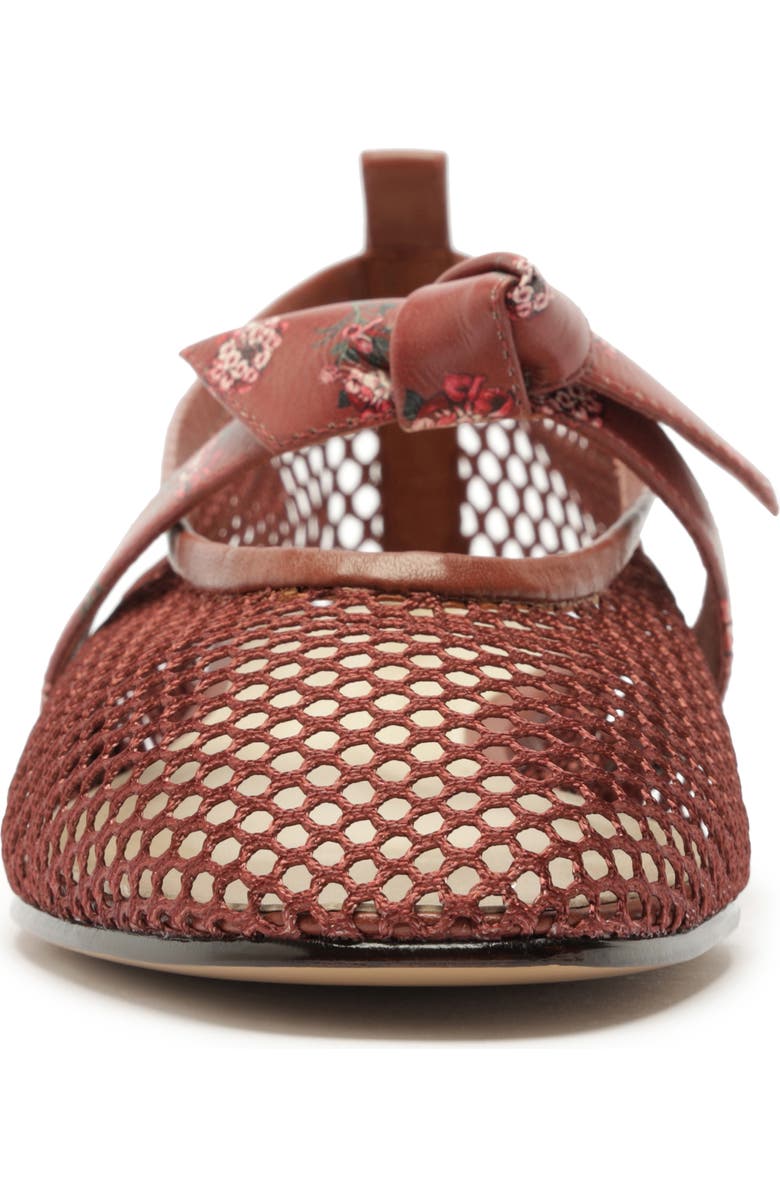 Alexandre Birman x Agua by Agua Bendita Clarita Mesh Mary Jane Ballet Flat, Alternate, color, Quebrada Frontera Print