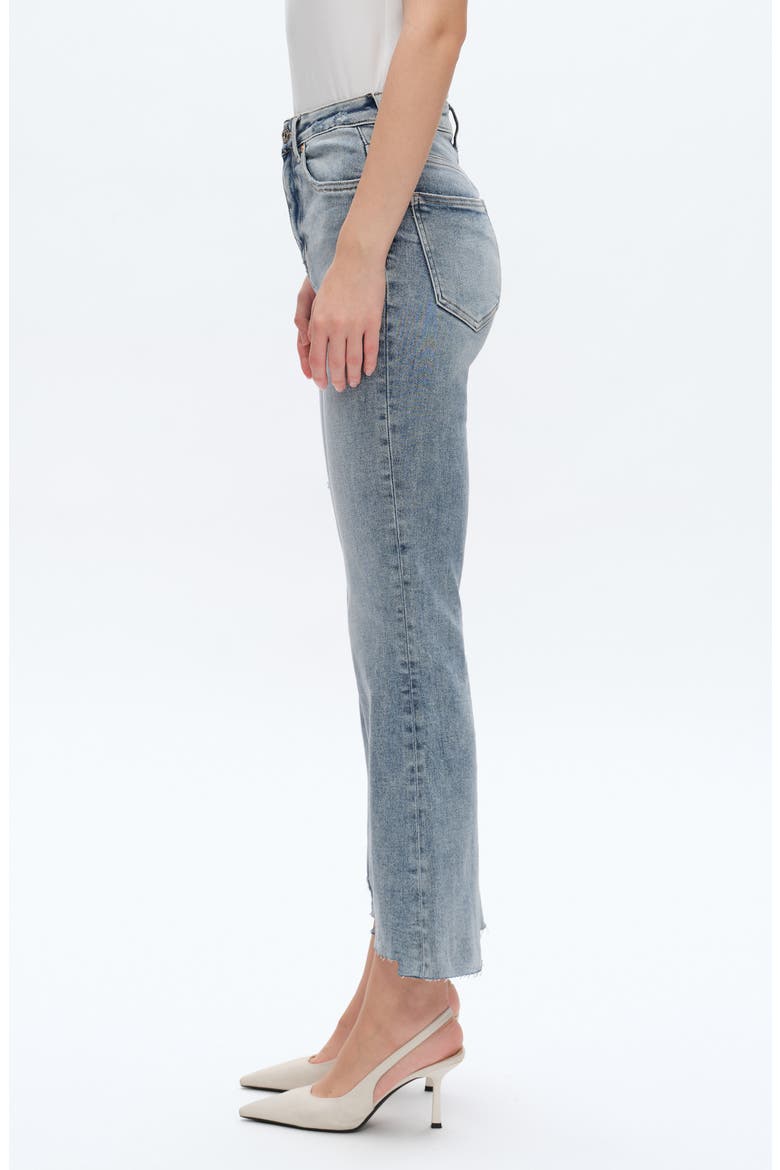 High Waist Flare Jeans, Alternate, color, ICE BLUE