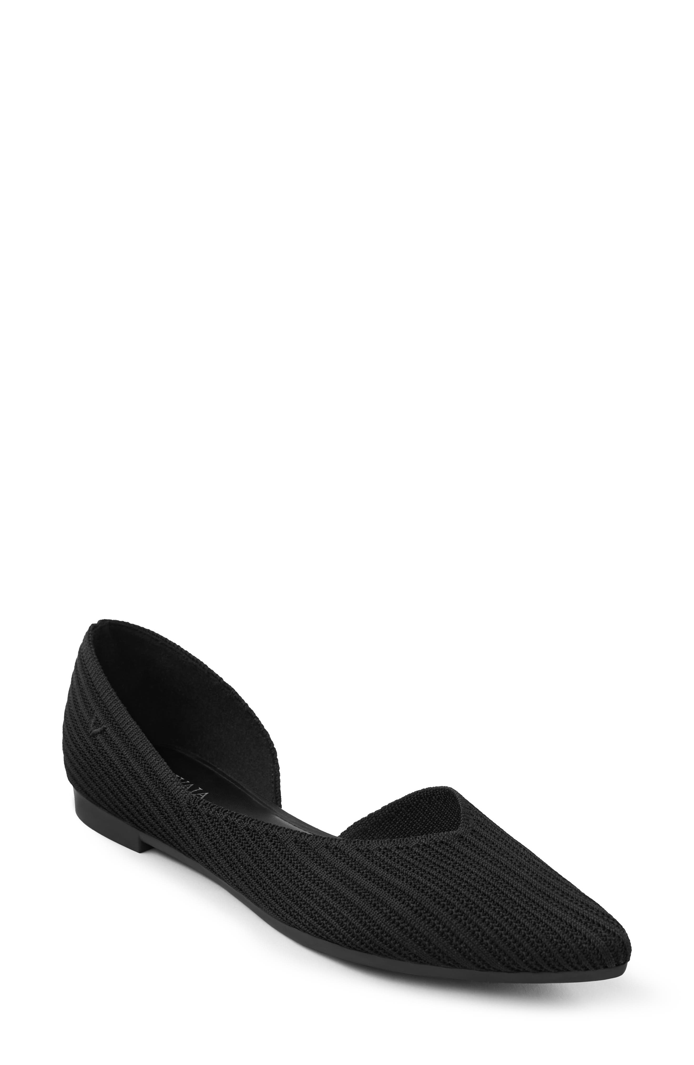 VIVAIA Pointed-Toe Flats, Main, color, Black