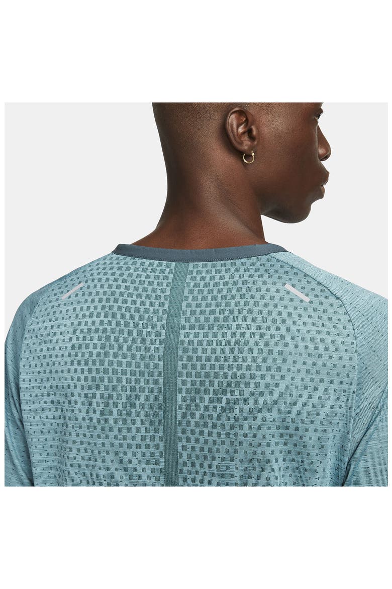 Dri-FIT Advanced TechKnit Ultra Running T-Shirt, Alternate, color, FADED SPRUCE/ MINERAL TEAL