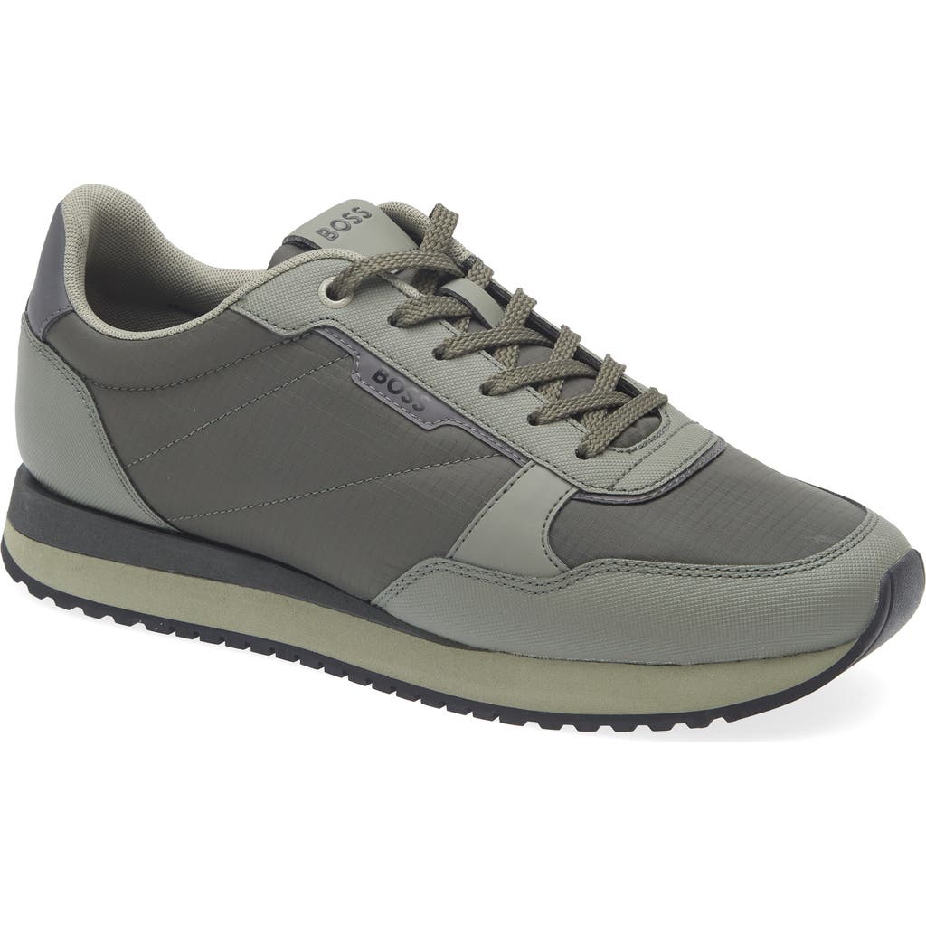 Hugo Boss Boss Kai Runn Sneaker In Gray