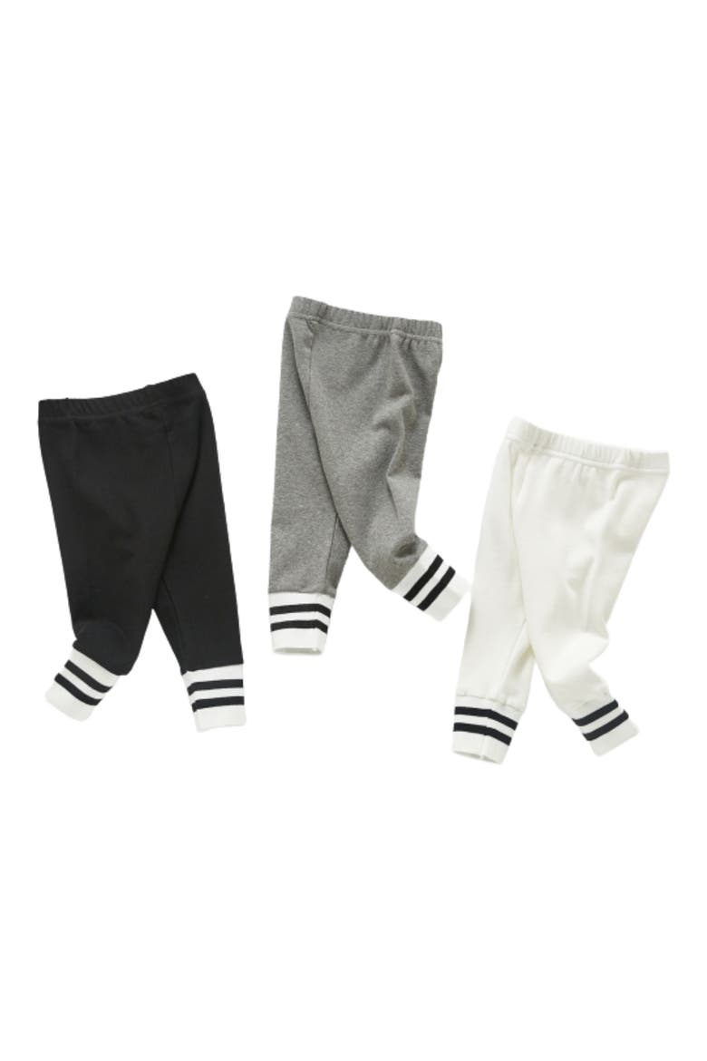 Ollie Stripe Cotton Pants, Alternate, color, WHITE
