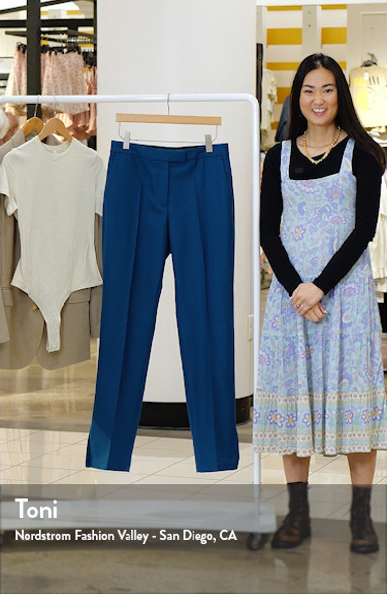 Teana Virgin Wool Straight Leg Pants, sales video thumbnail