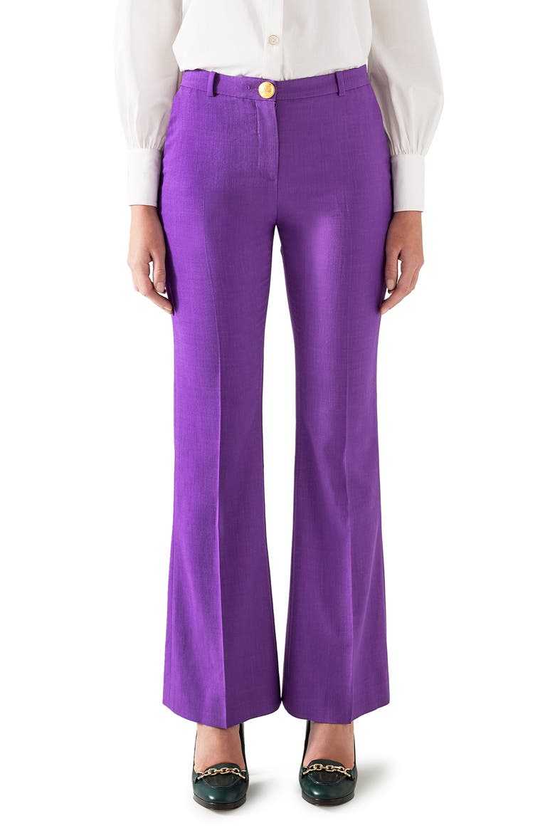 Kennedy Flare Pants, Main, color, PURPLE MAGIC