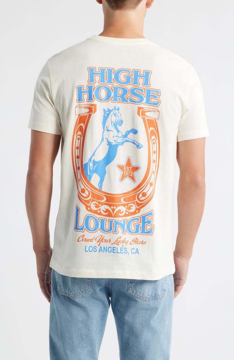 The Forecast Agency High Horse Graphic T-Shirt, Alternate, color, Cream