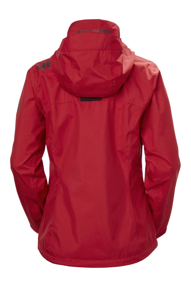 Crew Waterproof Hooded Jacket, Alternate, color, 162 RED
