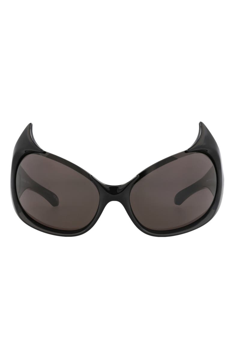 Balenciaga 71mm Shield Sunglasses, Main, color,