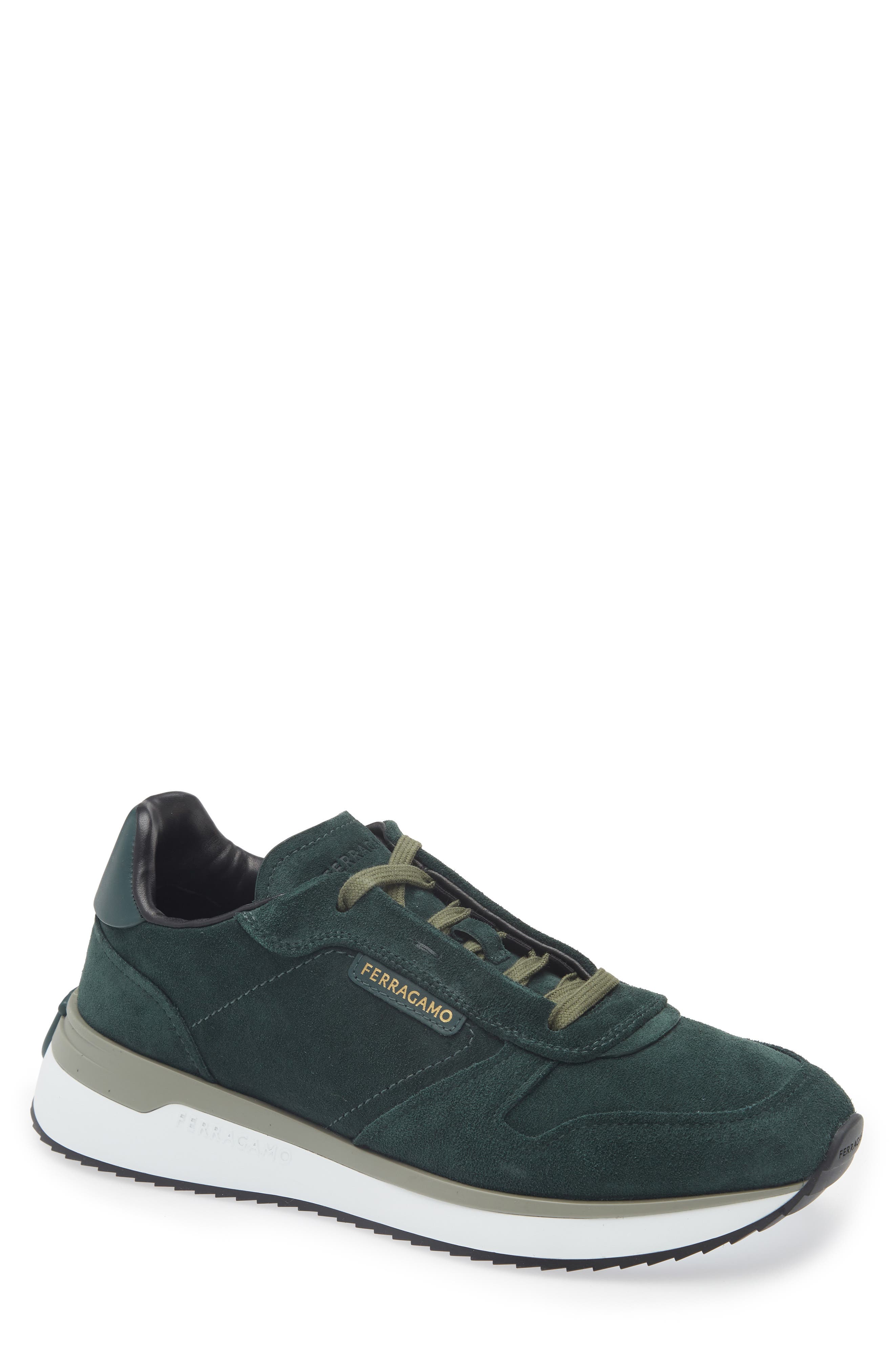 FERRAGAMO America Sneaker, Main, color, Moss Nero