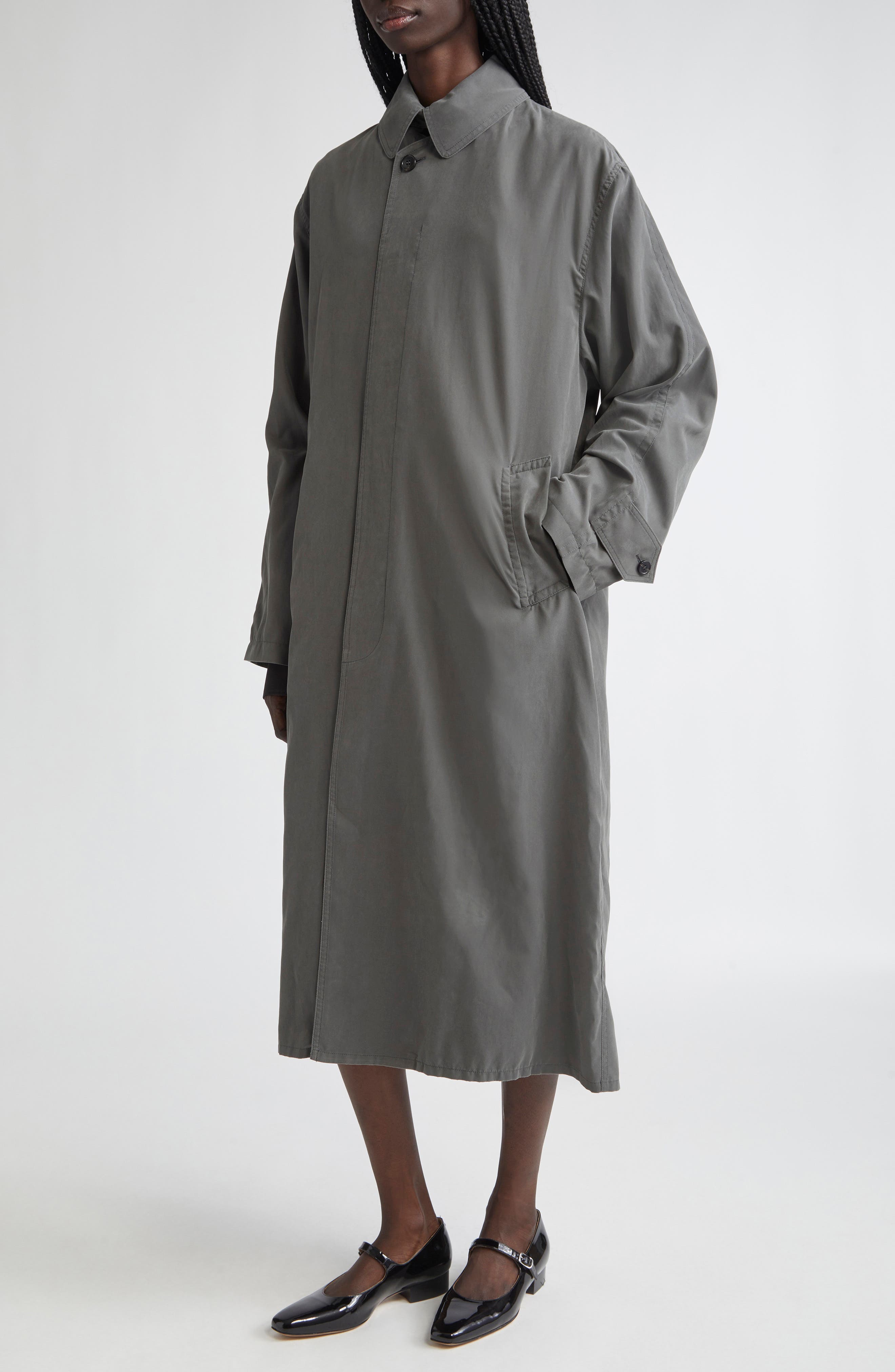 Peached Twill Trench Coat (Women) | Nordstrom