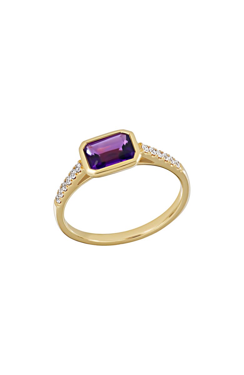 Bony Levy El Mar Diamond & Amethyst Ring, Main, color, Amethyst/ 18K Yellow Gold