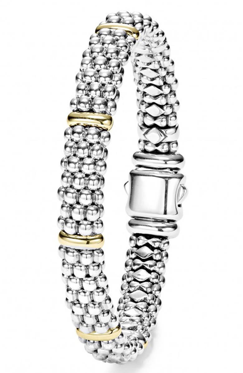 LAGOS Caviar Rope Bracelet, Alternate, color, Silver