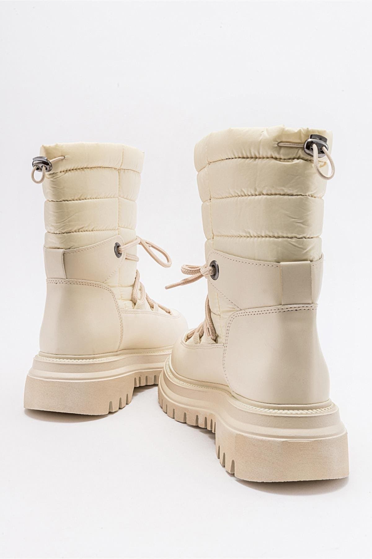 Weld Snow Boot, Alternate, color, Beige Faux Leather