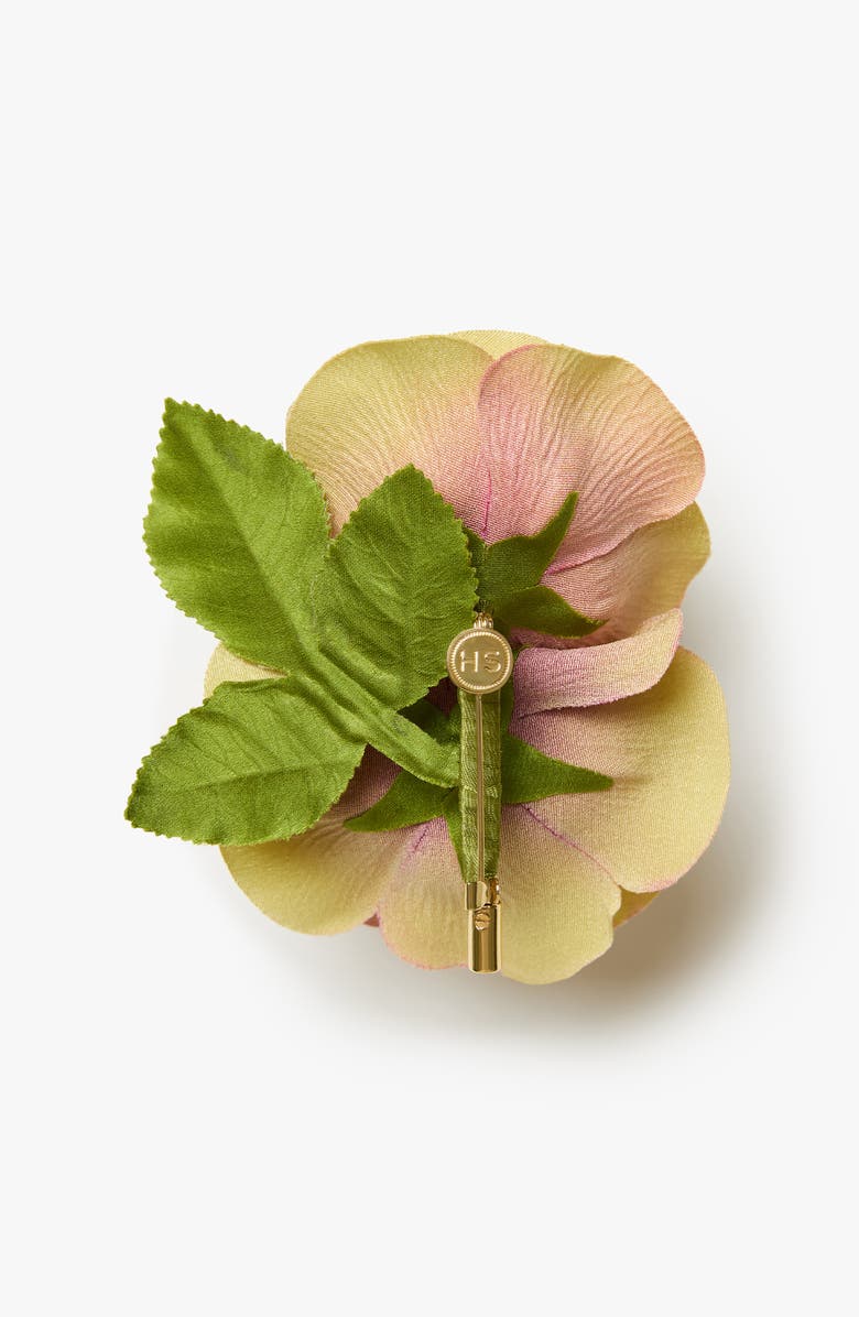 Helena Simon The Hellebore Floral Brooch, Alternate, color, Yellow