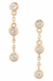 Demi-Fine Crystal Drop Earrings