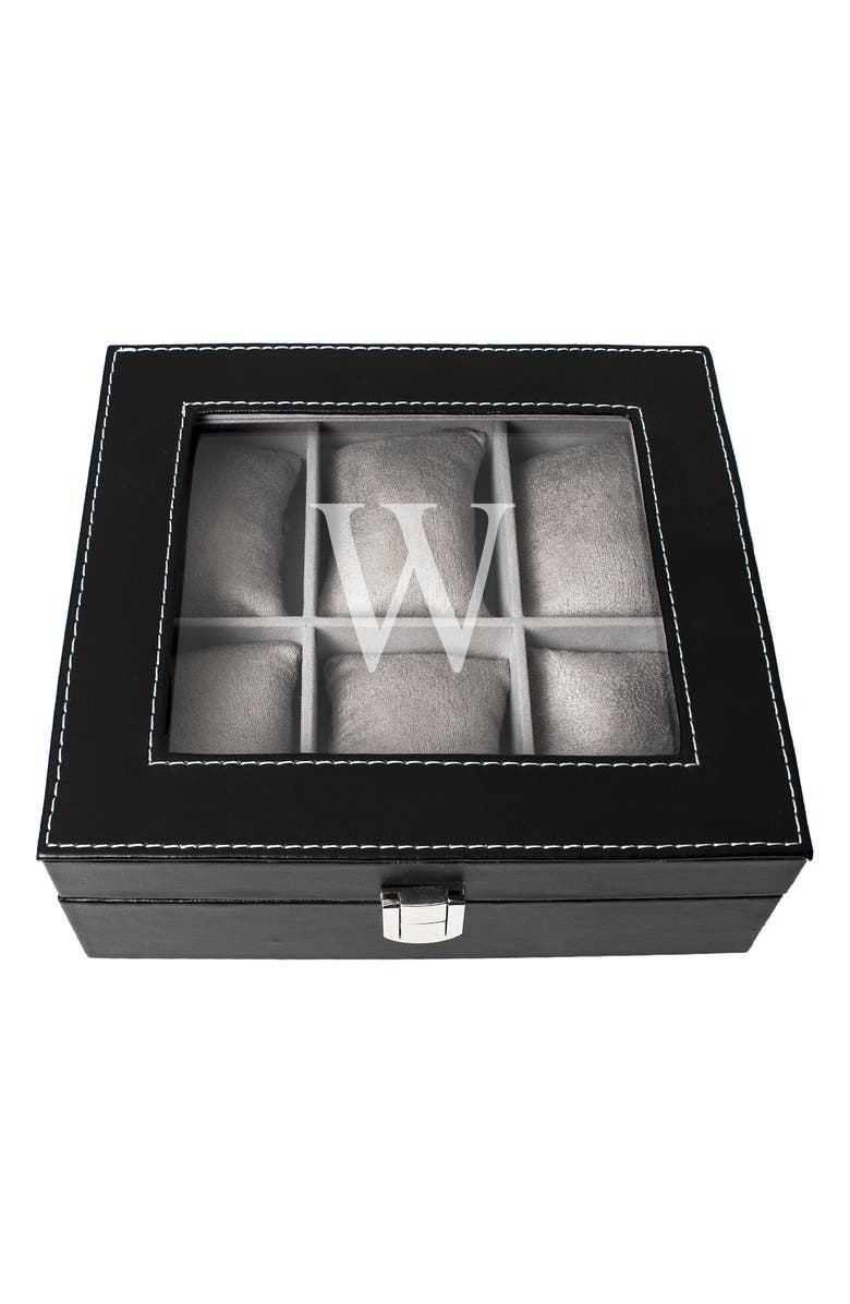 Cathy's Concepts Monogram Watch Box, Alternate, color, 