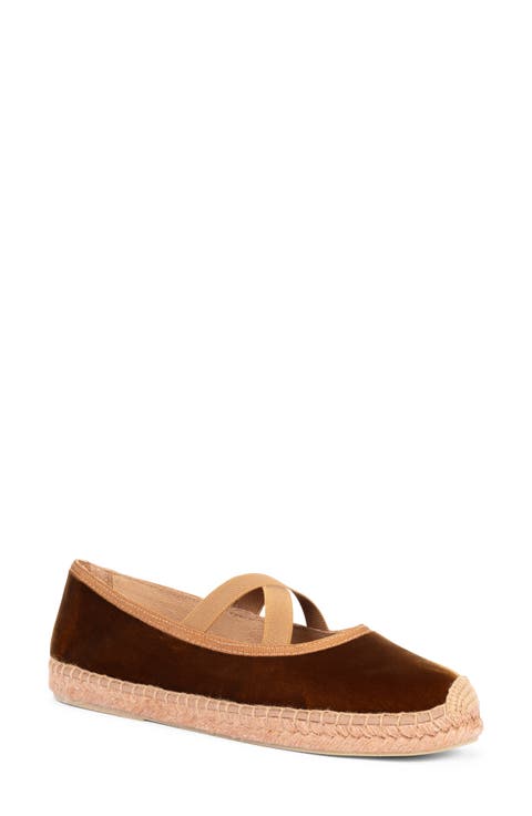 Chico Velvet Espadrille Flat