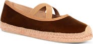 Penelope Chilvers Chico Velvet Espadrille Flat
