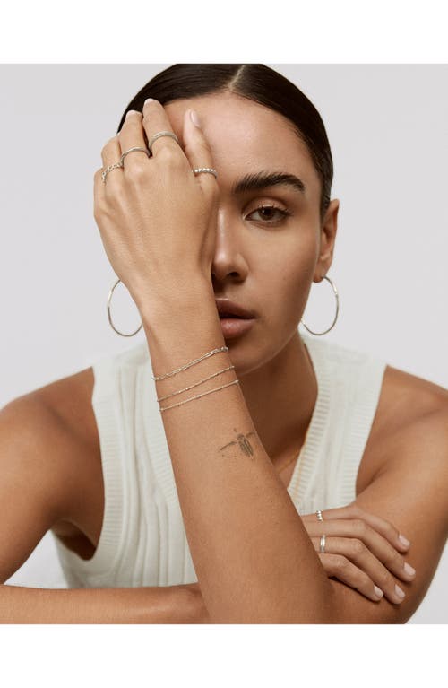 Monica Vinader Bead Station Chain Link Bracelet In Metallic