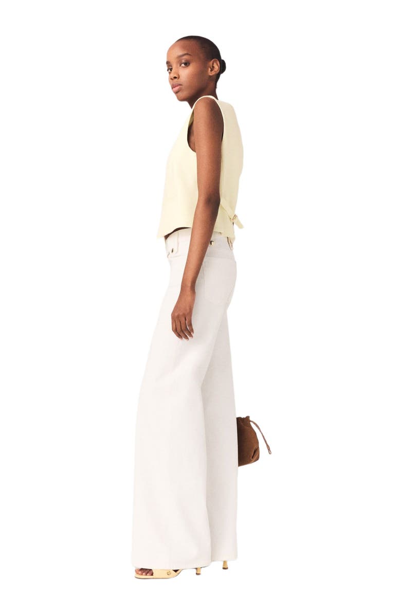 maje Tailored jacket, Alternate, color, Pale Yellow
