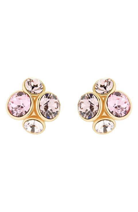 Lynda Crystal Cluster Stud Earrings