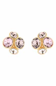 Lynda Crystal Cluster Stud Earrings