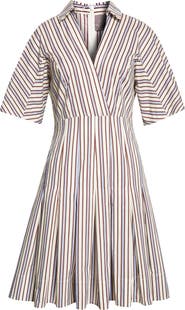 Lela Rose Stripe Cotton Dress