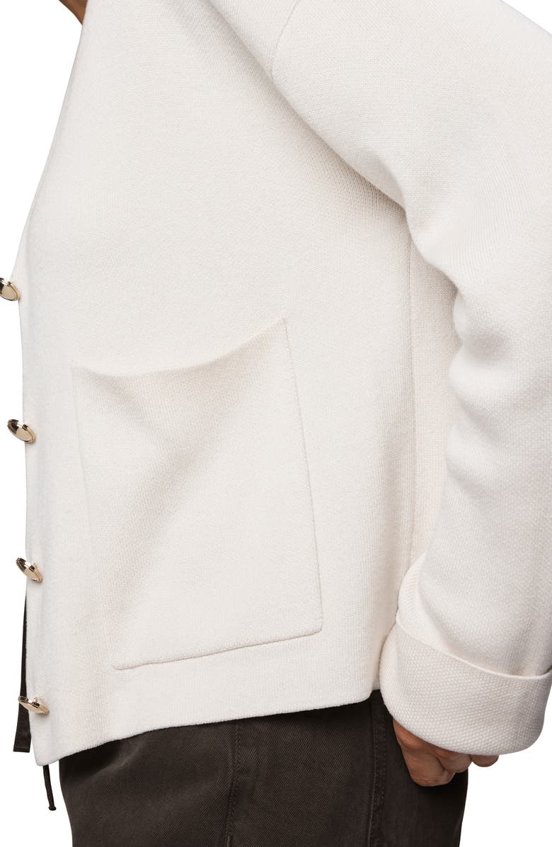 Splendid Libby Crop Cardigan, Alternate, color, Pale Oak White Heather