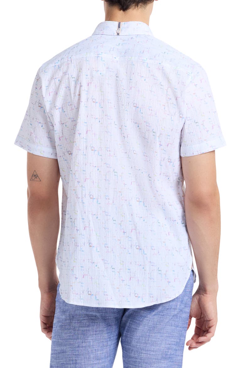 Kingshold Short Sleeve Button-Up Shirt, Alternate, color, MULTI