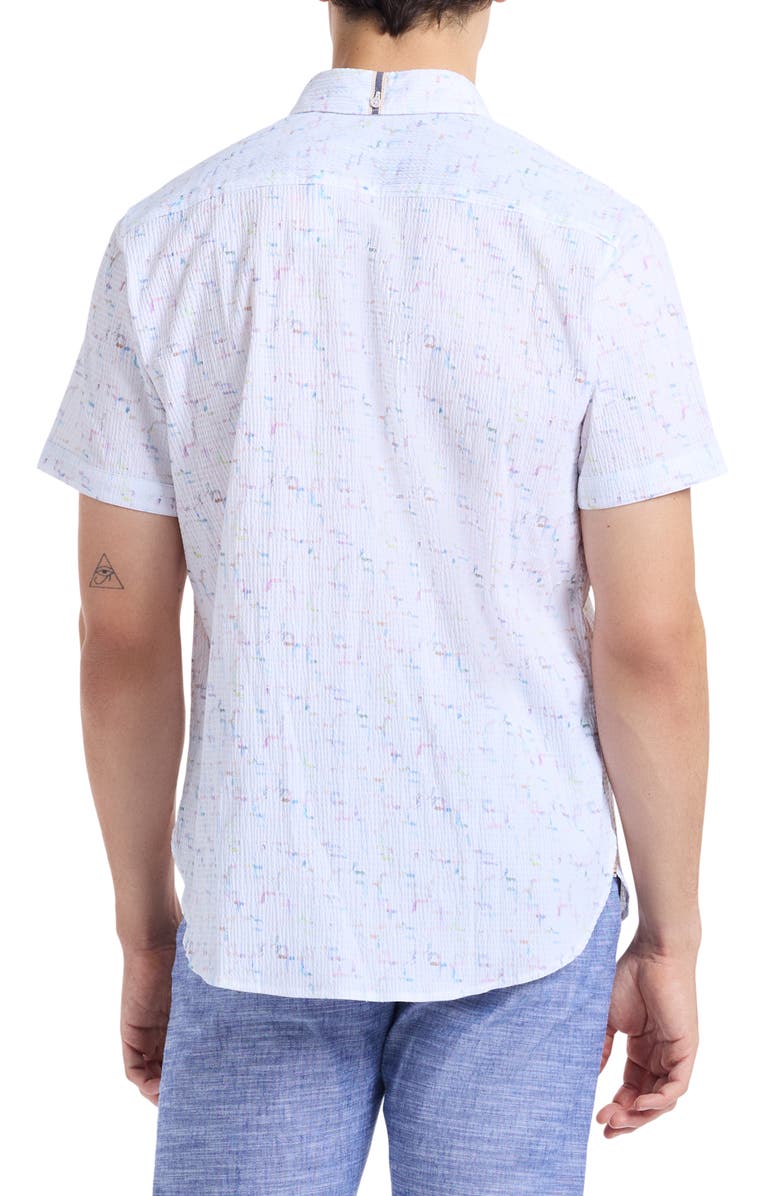 Robert Graham Kingshold Short Sleeve Button-Up Shirt, Alternate, color, Multi