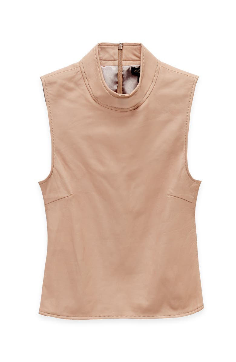 AS by DF Crawford Recycled Leather Top, Alternate, color, Parisian Rose