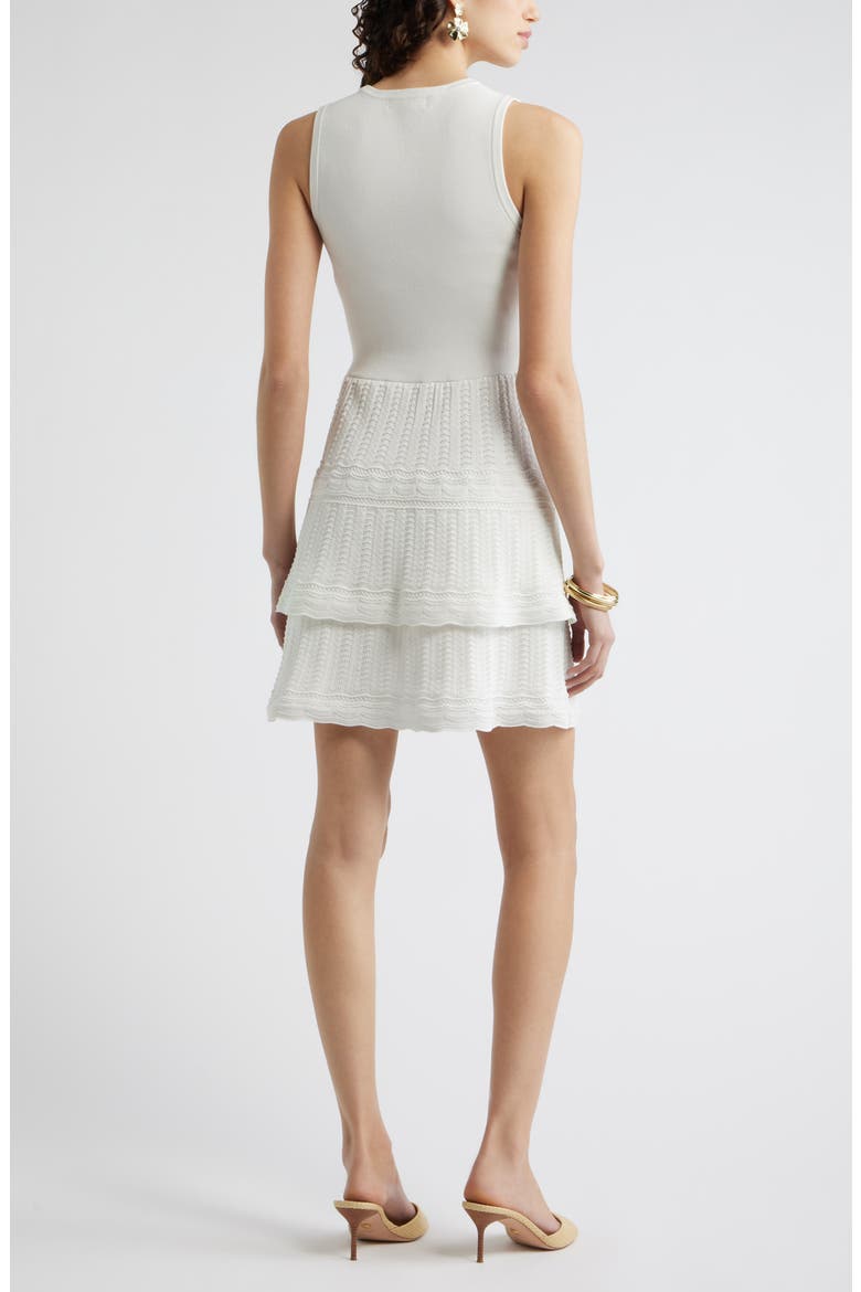 Sleeveless Knit Minidress, Alternate, color, IVORY CLOUD