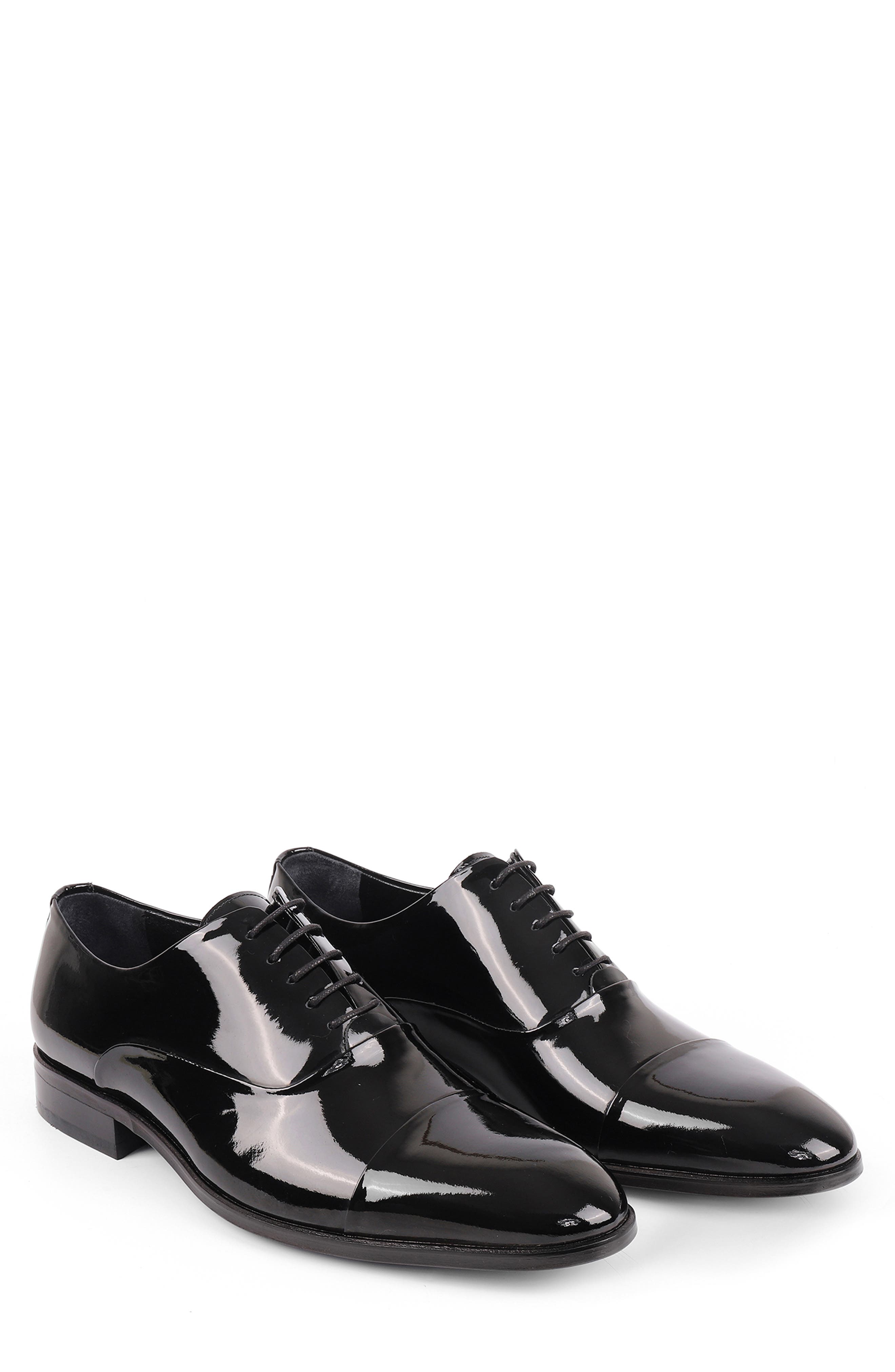 VELLAPAIS Scotland Cap Toe Oxford, Alternate, color, Black
