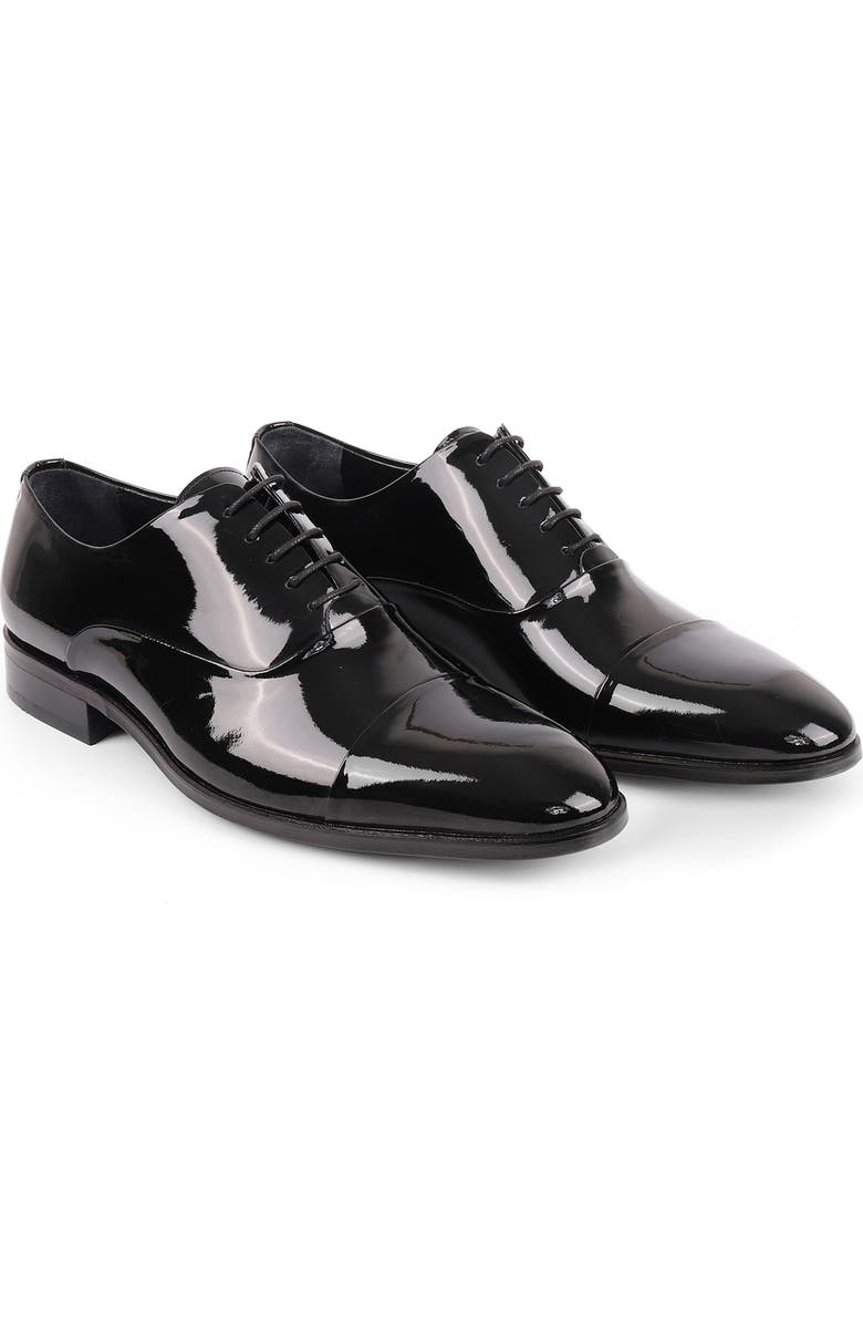 VELLAPAIS Scotland Cap Toe Oxford, Alternate, color, Black