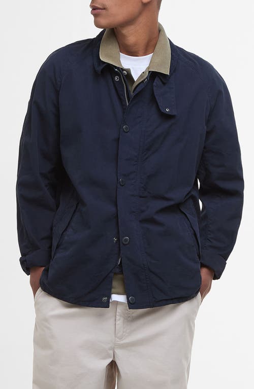 Shop Barbour Tracker Casual Jacket In Navy