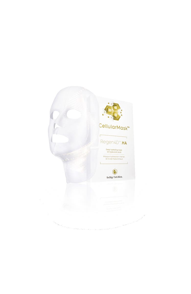 Regen4D HA CellularMask Deep Hydrating Sheet Mask 5x1.06oz, Main, color, NO COLOR