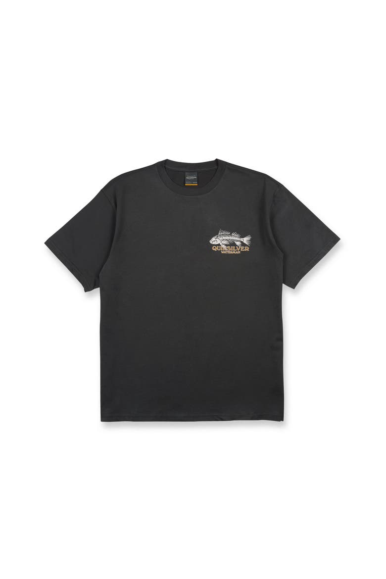 Fish Bones Short Sleeve Shirt, Main, color, PHANTOM