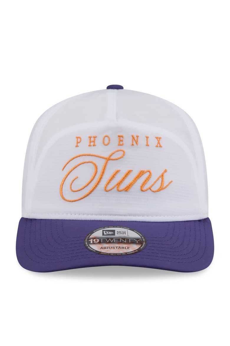 Men's New Era White/Purple Phoenix Suns 2025 NBA Draft On-Stage Nylon 19TWENTY Adjustable Hat, Alternate, color, White