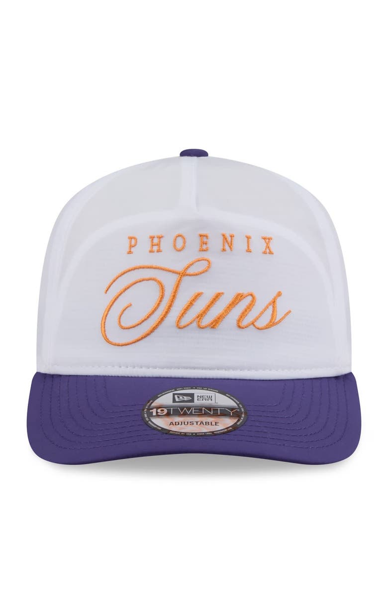 New Era Men's New Era White/Purple Phoenix Suns 2025 NBA Draft On-Stage Nylon 19TWENTY Adjustable Hat, Alternate, color, White