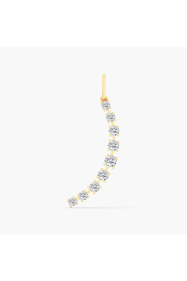 Orbit Moon Lab Diamond Pendant in 14K, Main, color, Yellow Gold