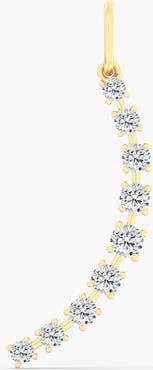Everlee Orbit Moon Lab Diamond Pendant in 14K