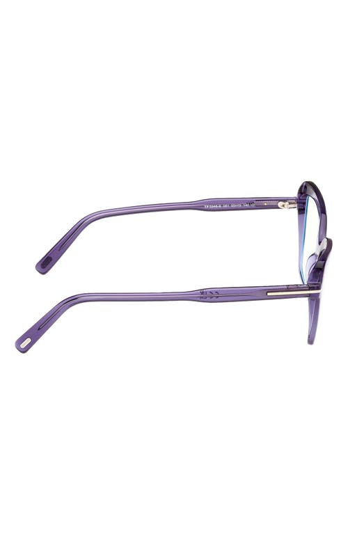 Tom Ford 55mm Cat Eye Blue Light Blocking Optical Glasses In Multi