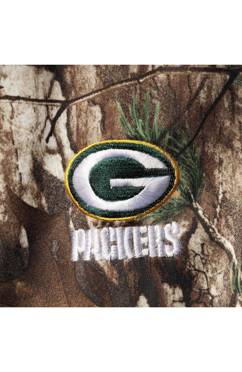 DUNBROOKE Men's Dunbrooke Realtree Camo Green Bay Packers Circle Champion Tech Fleece Pullover Hoodie, Alternate, color, Realtree Camo