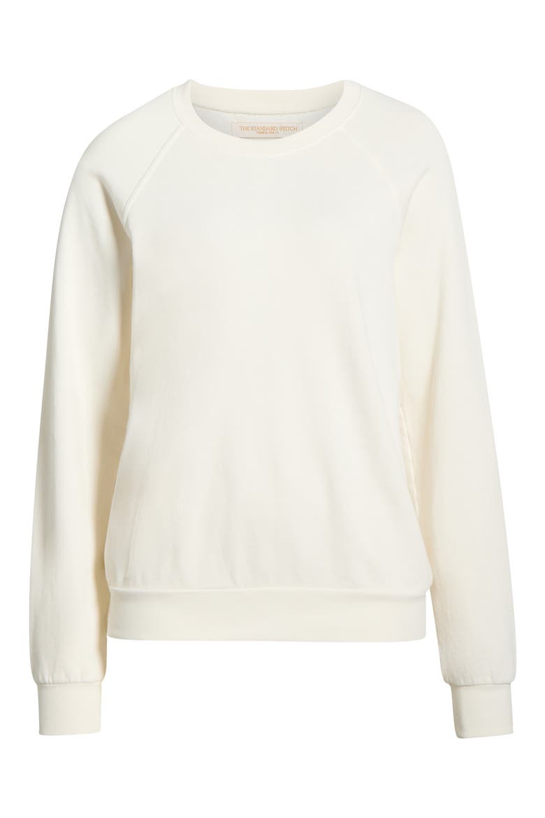 The Organic Cotton Raglan Sweatshirt, Alternate, color, Ivory