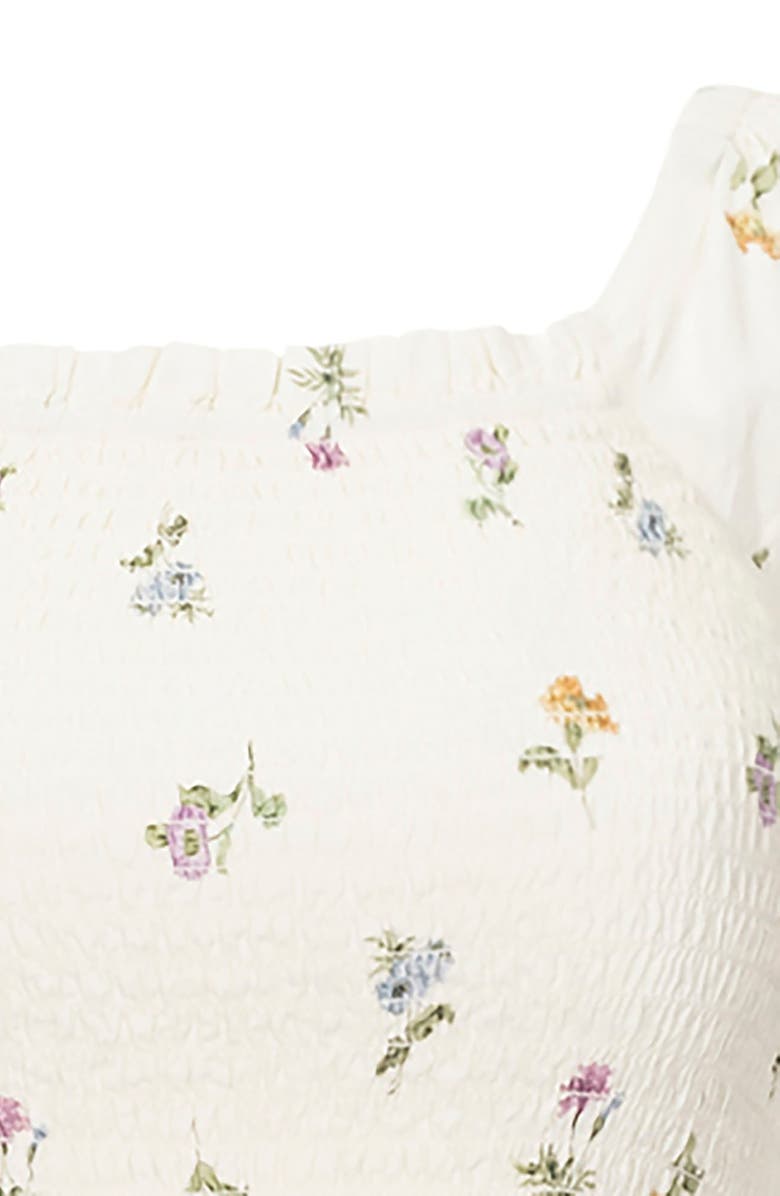 Hope & Henry Women's Organic Bell Sleeve Smocked Dress, Alternate, color, Harvest Floral