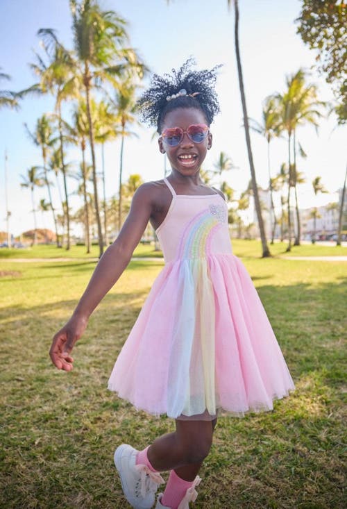 Lola + The Boys Heart Rainbow Tulle Dress