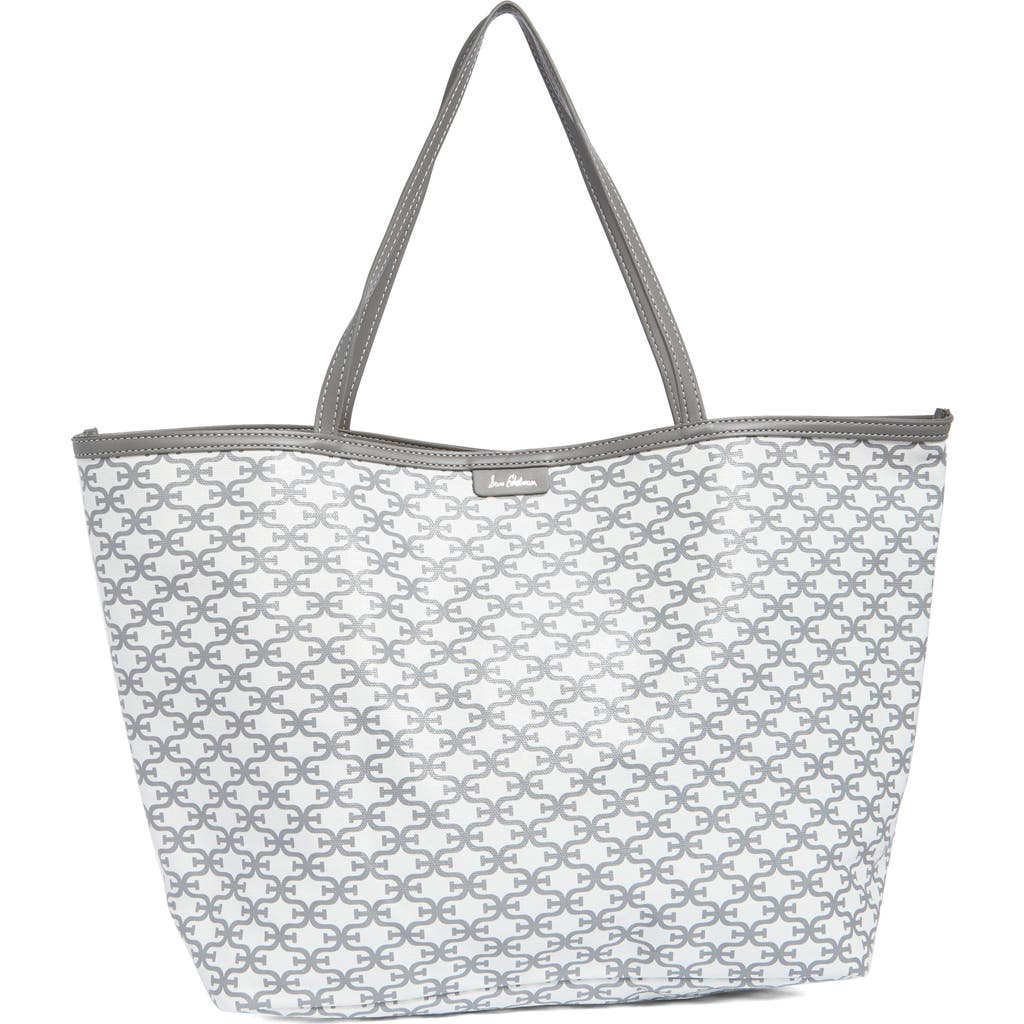 SAM EDELMAN SAM EDELMAN FELICIA MONOGRAM LARGE SHOPPER TOTE BAG