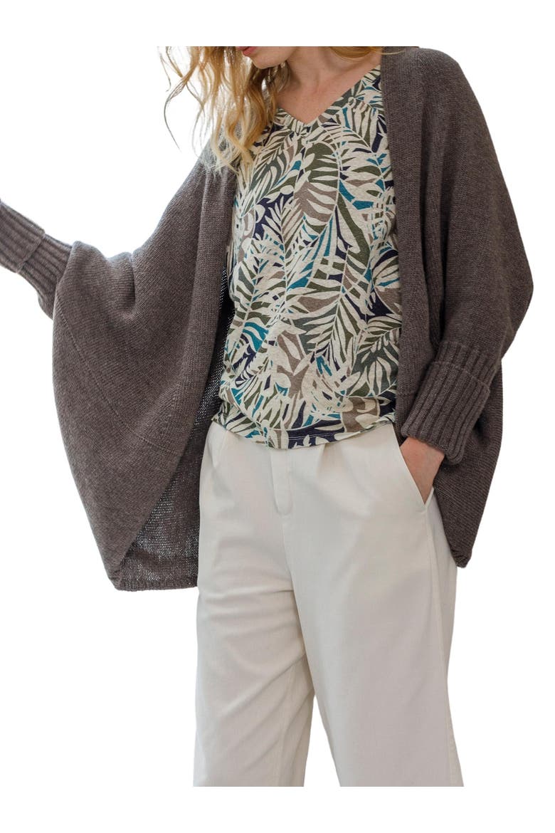 Supersoft Cocoon Cardigan, Alternate, color, TAUPE