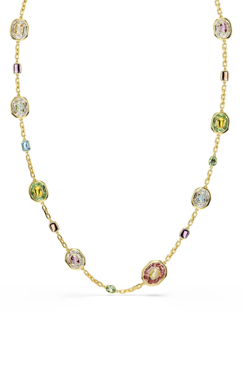 Swarovski Chroma Crystal Station Long Necklace, Main, color, 