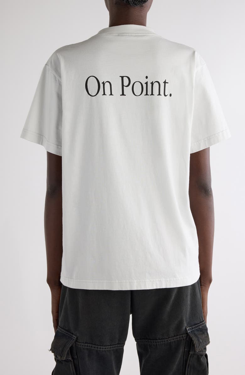 Balenciaga Fitted Knife Pump Graphic T-Shirt, Alternate, color, 9012 Dirty White