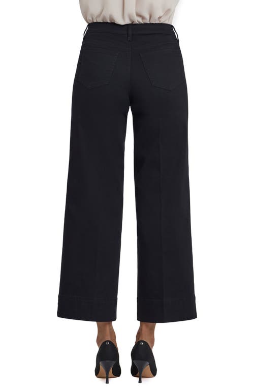 Nydj Teresa High Waist Wide Leg Ankle Jeans In Black